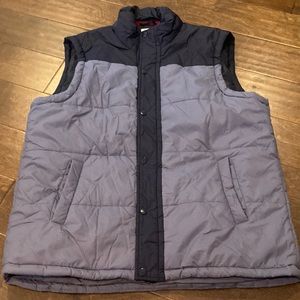 Southern Proper XL navy blue and grey puffer vest